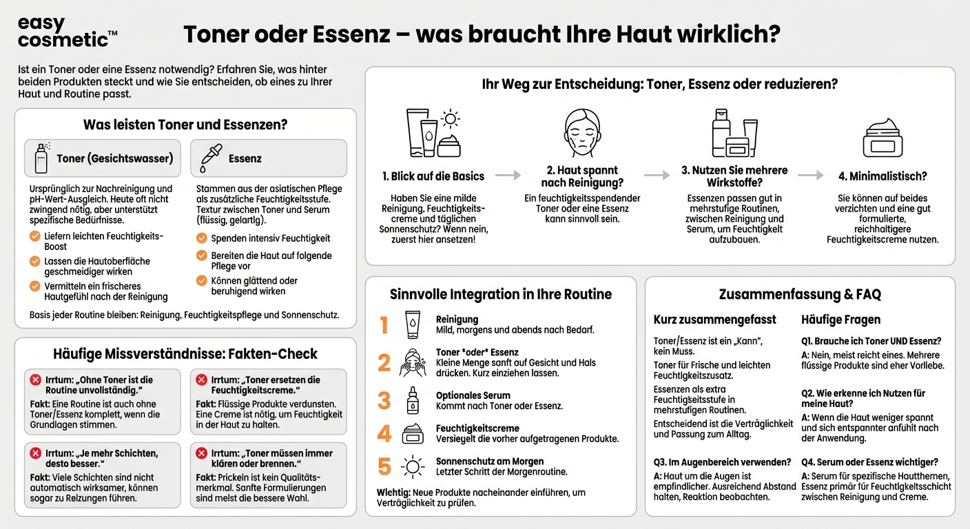 Brauche ich wirklich einen Toner, und was ist der Unterschied zu Essenzen?