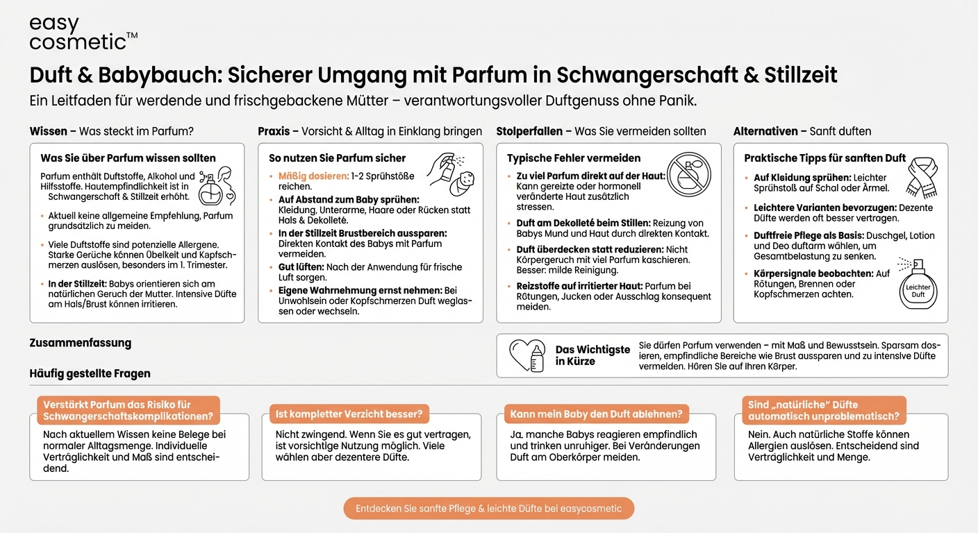 Darf man Parfum in der Schwangerschaft oder Stillzeit verwenden?