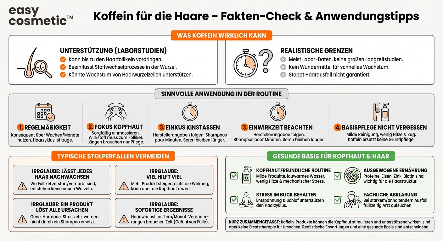 Fördern Koffein-Shampoos oder spezielle Seren das Haarwachstum tatsächlich?