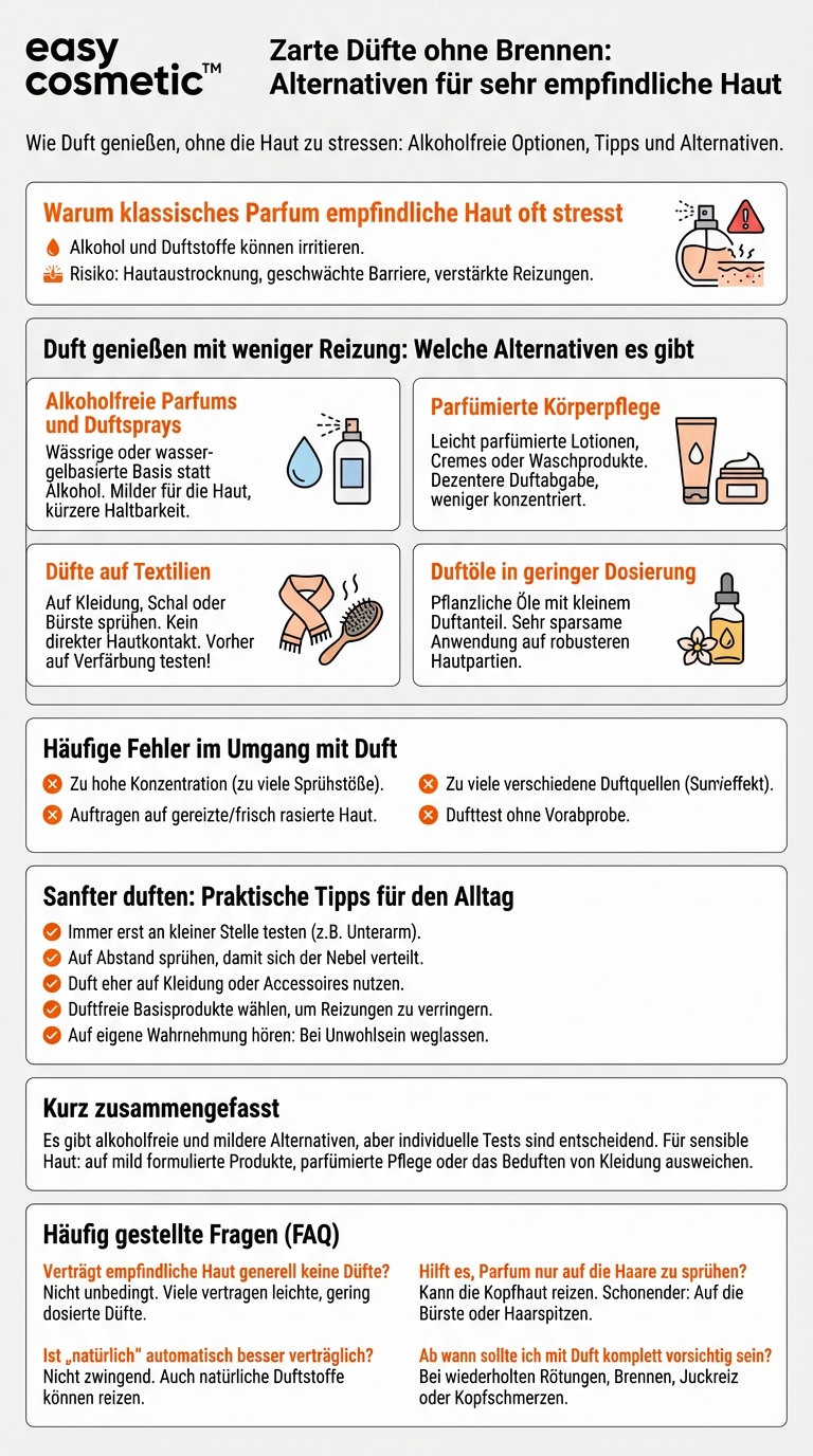 Gibt es alkoholfreie Parfums oder Alternativen für sehr empfindliche Personen?