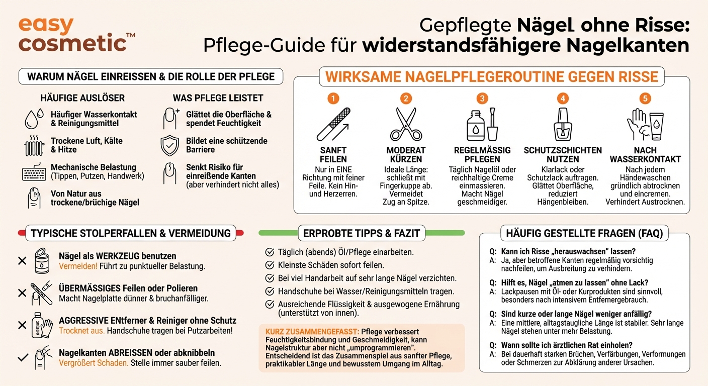 Gibt es Nagelpflegeprodukte, die das Einreißen der Nagelkanten verhindern können?
