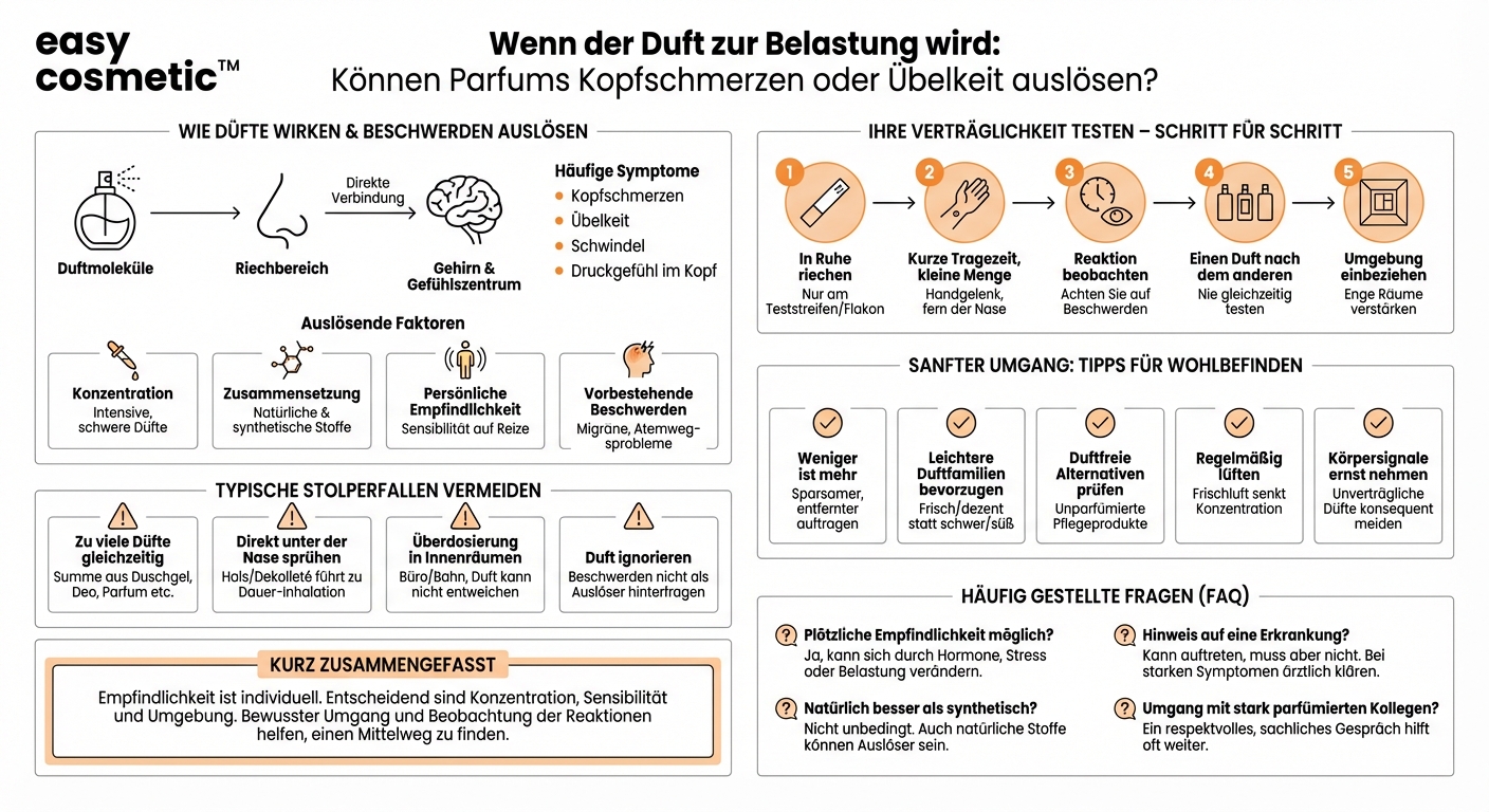 Gibt es Parfums, die Kopfschmerzen oder Übelkeit verursachen können?