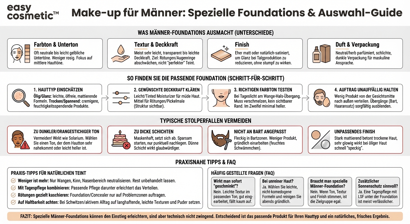 Gibt es spezielle Foundations für Männer und worin unterscheiden sie sich von klassischen Produkten?