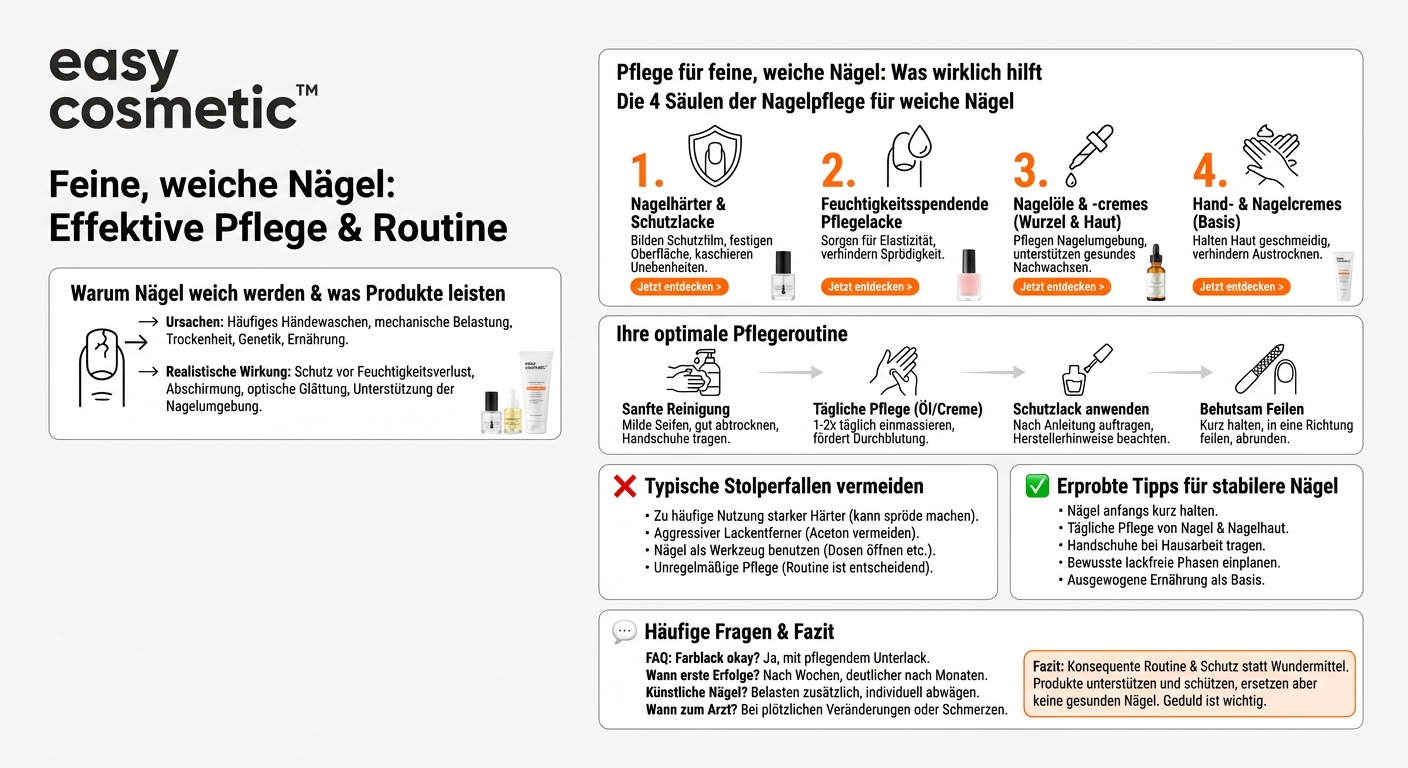 Gibt es spezielle Nagelpflegeprodukte für weiche und dünne Nägel?
