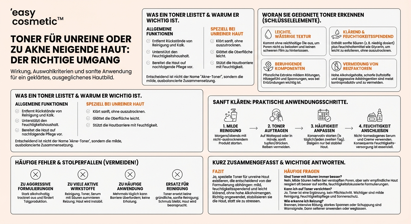 Gibt es spezielle Toner für unreine oder zu Akne neigende Haut?