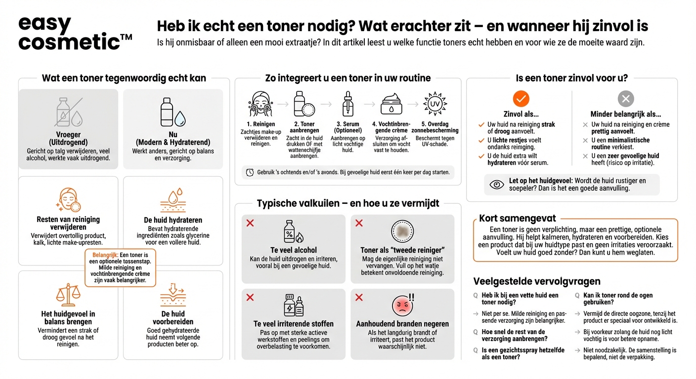 Heb ik echt een toner nodig en wat doet hij?