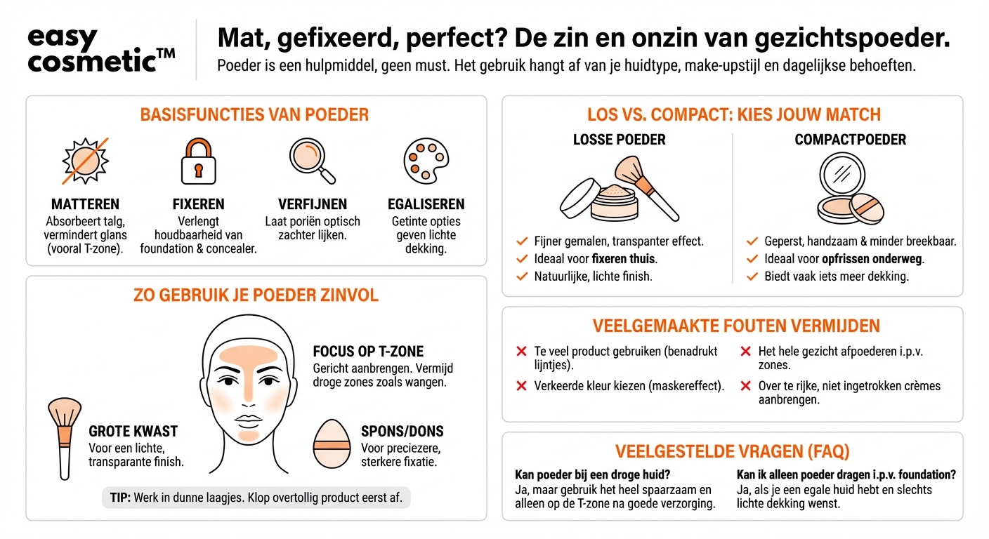 Heb ik echt poeder nodig en welke is beter – los of compact?