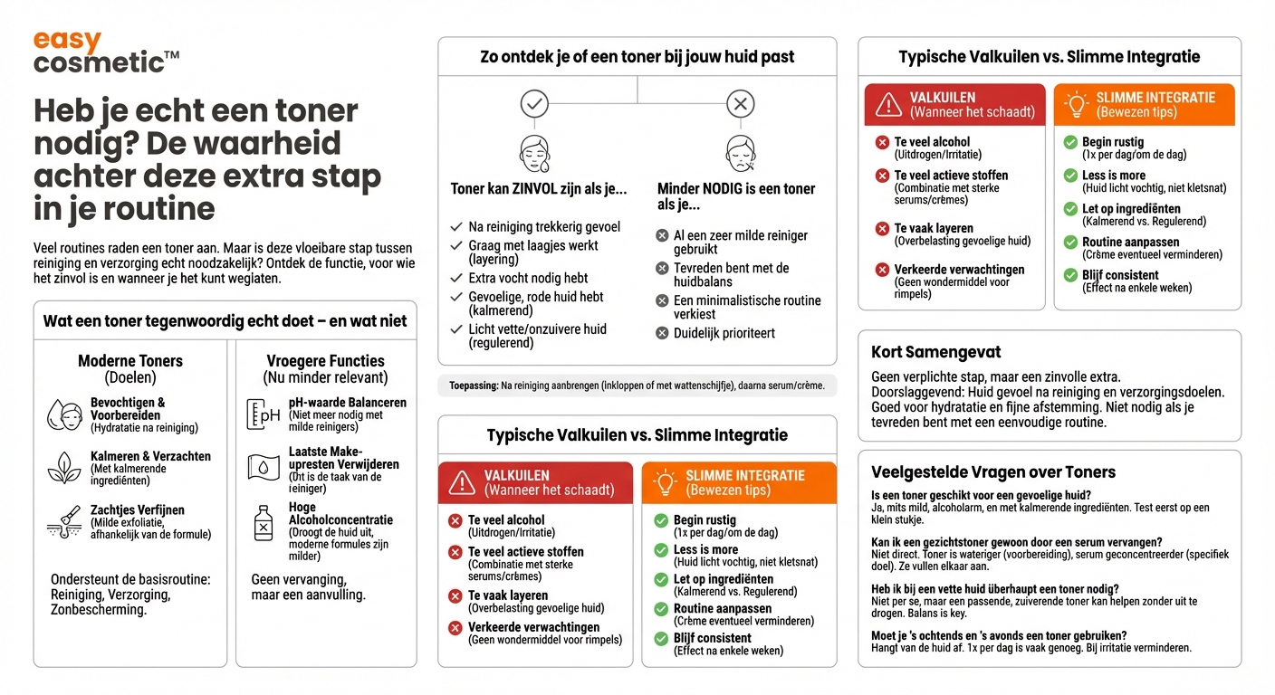 Heb je echt een toner nodig in je huidverzorgingsroutine?