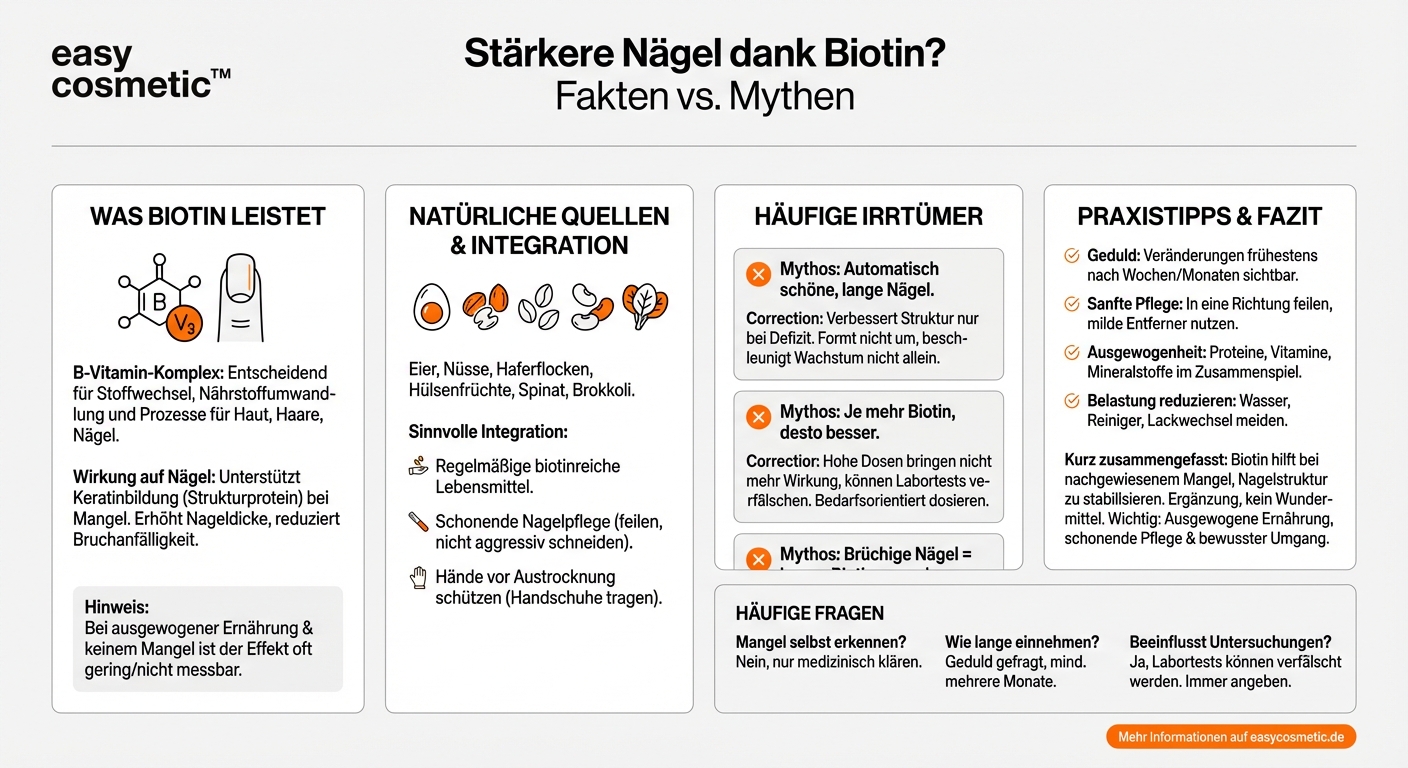 Hilft Biotin wirklich, um die Nagelgesundheit zu verbessern?