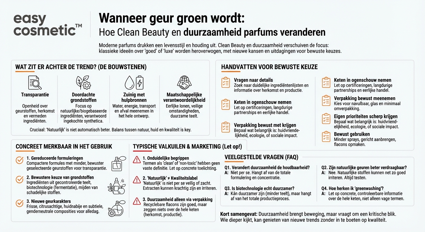 Hoe beïnvloeden duurzaamheid en clean-beauty-trends moderne geuren?