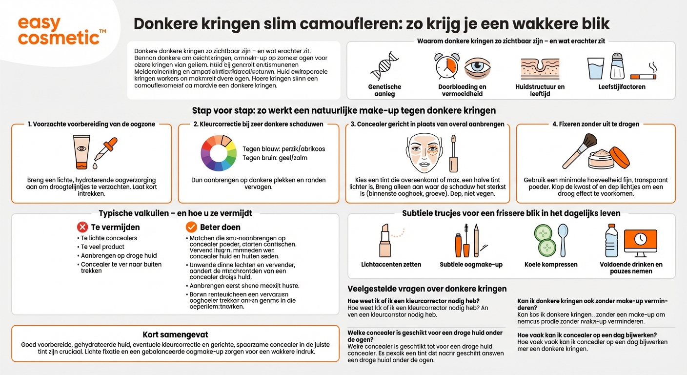 Hoe camoufleer ik donkere kringen onder de ogen op de juiste manier?