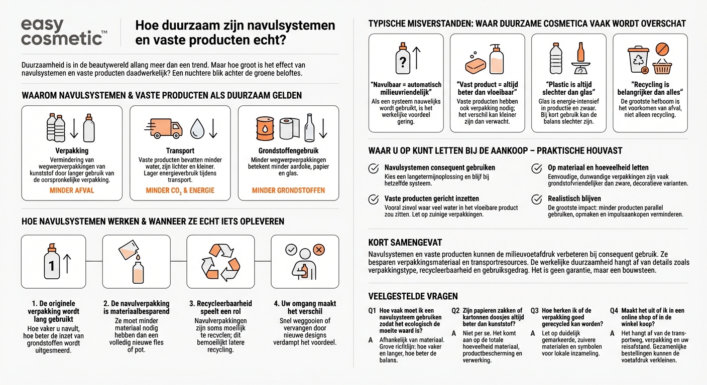 Hoe duurzaam zijn navulsystemen en vaste producten echt?