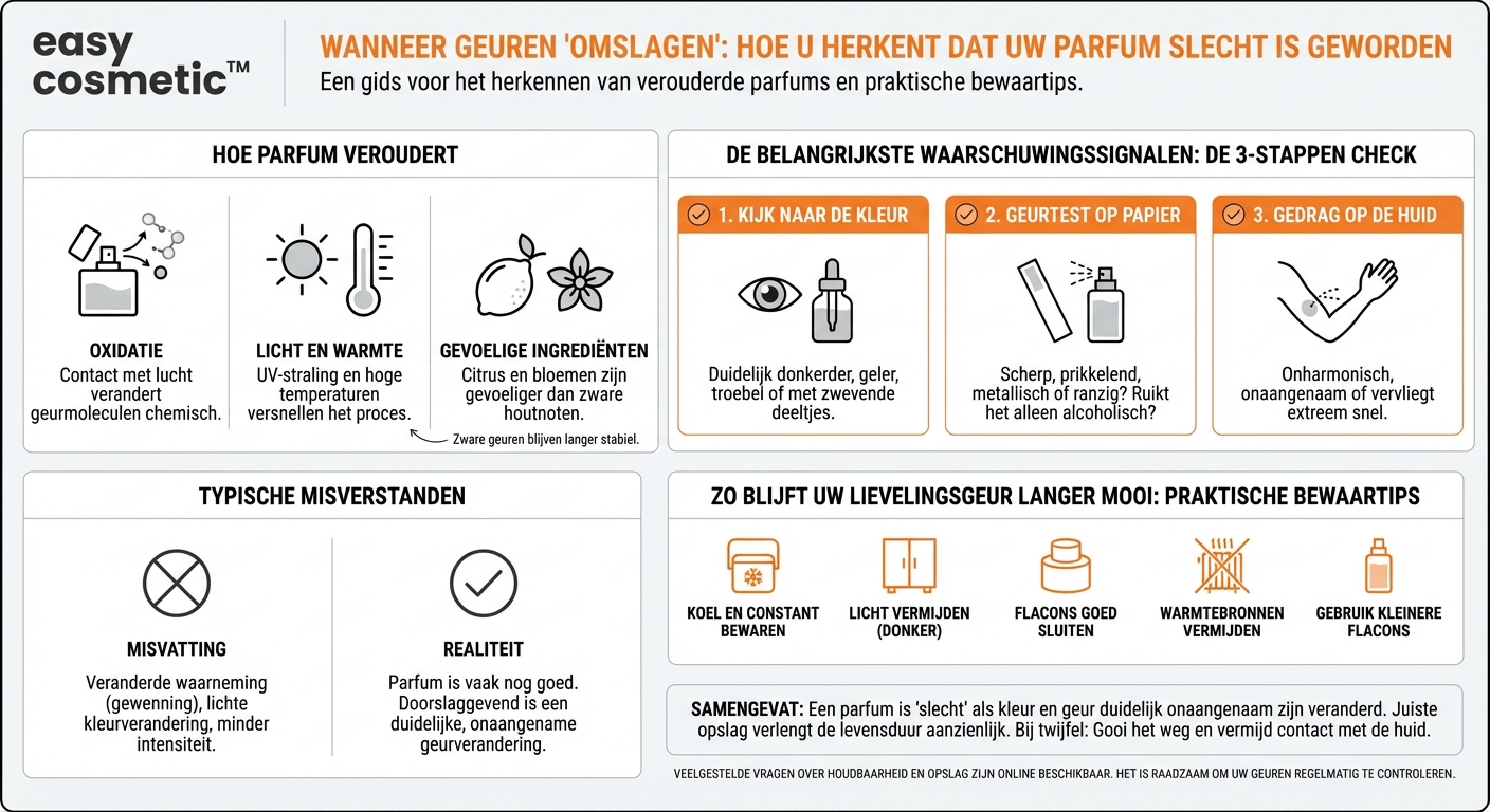 Hoe herken ik dat een parfum slecht is geworden?