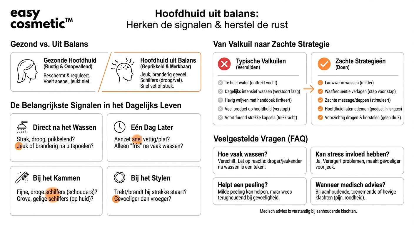 Hoe herken ik dat mijn hoofdhuid uit balans is geraakt?