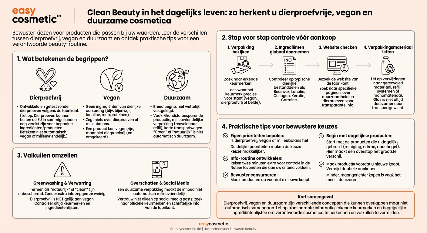Hoe herken ik dierproefvrije, vegan of duurzame cosmetica?