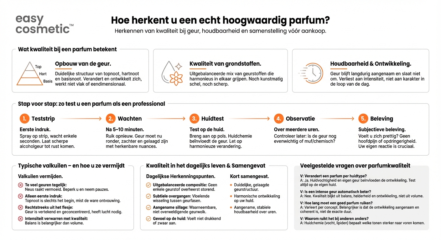 Hoe herken ik een parfum van hoge kwaliteit?