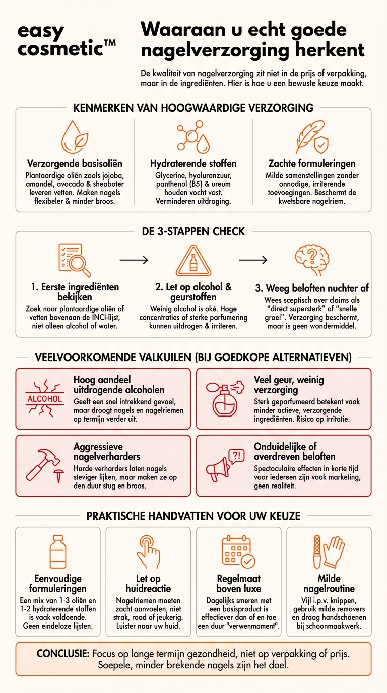 Hoe herken ik hoogwaardige nagelverzorgingsproducten in vergelijking met goedkope alternatieven?