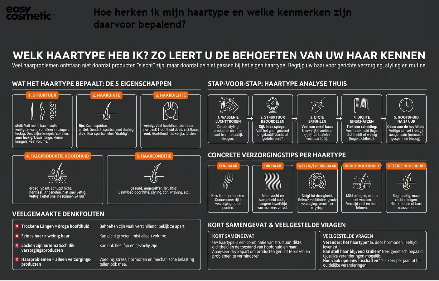Hoe herken ik mijn haartype en welke kenmerken zijn daarvoor bepalend?