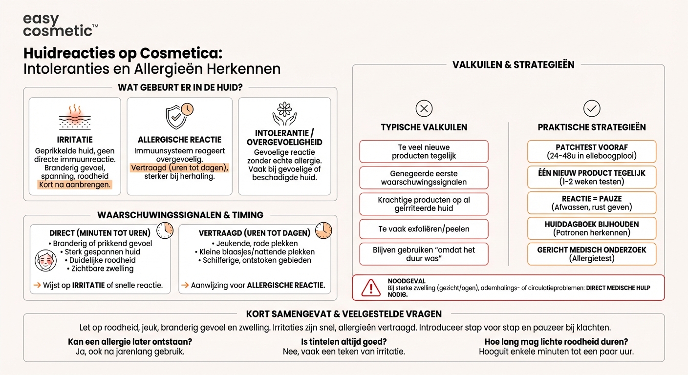Hoe herken ik of ik een product niet verdraag of er allergisch op reageer?