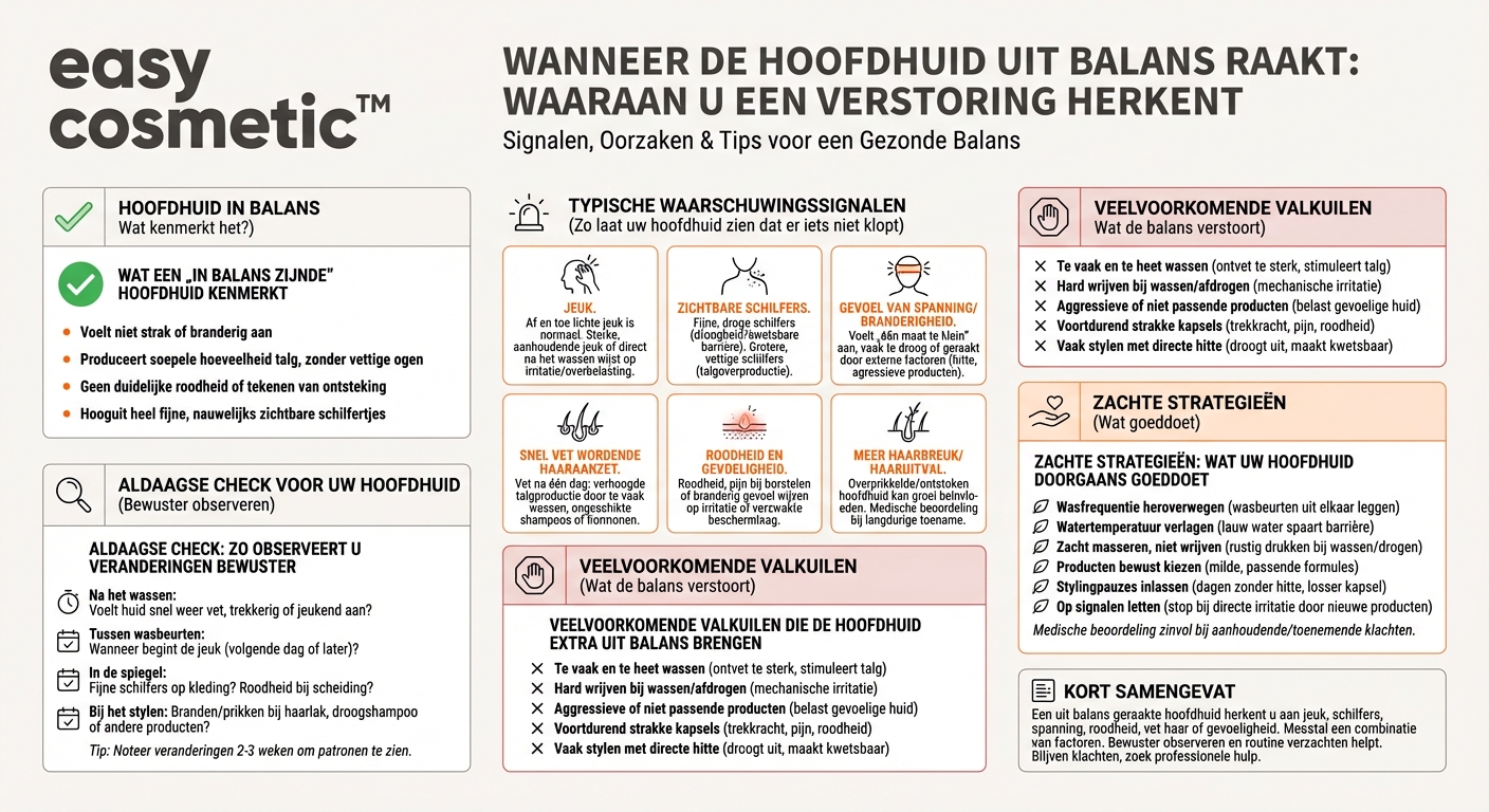 Hoe herken ik of mijn hoofdhuid uit balans is geraakt?