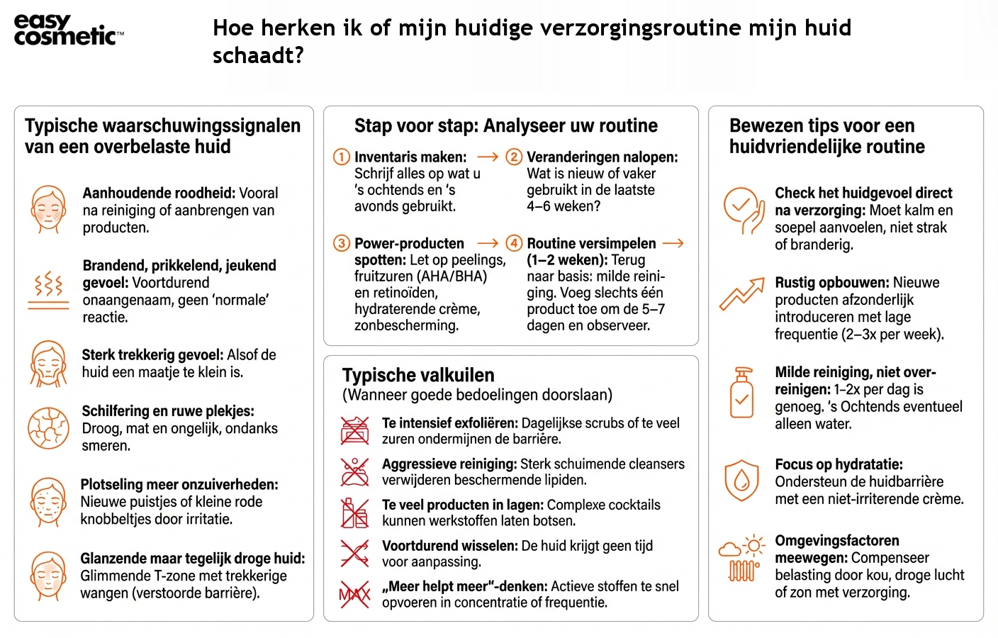 Hoe herken ik of mijn huidige verzorgingsroutine mijn huid schaadt?