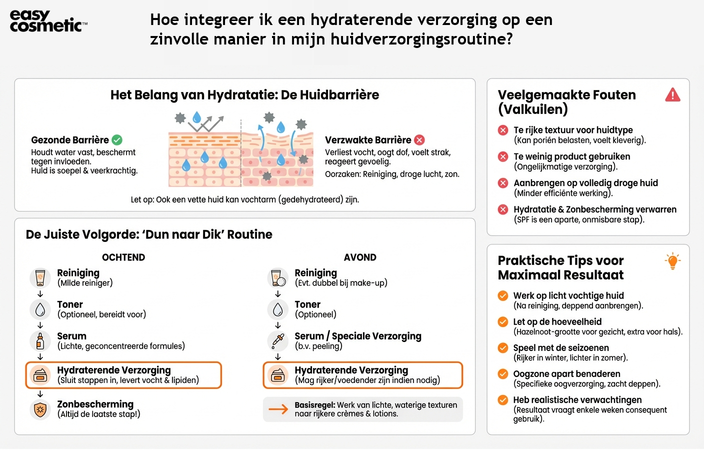 Hoe integreer ik een hydraterende verzorging op een zinvolle manier in mijn huidverzorgingsroutine?