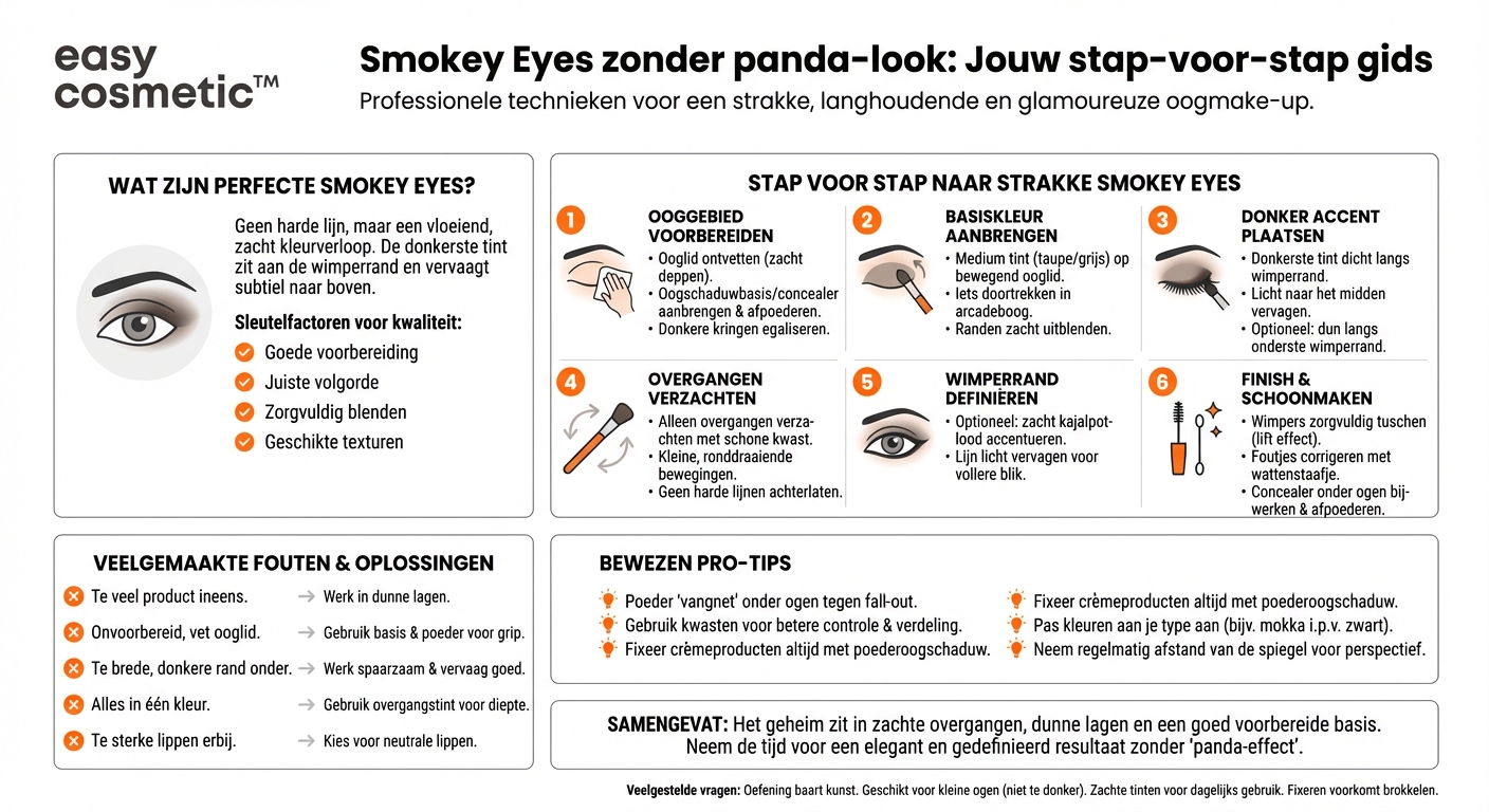 Hoe maak ik stap voor stap smokey eyes zonder dat het er uitgevloeid uitziet?