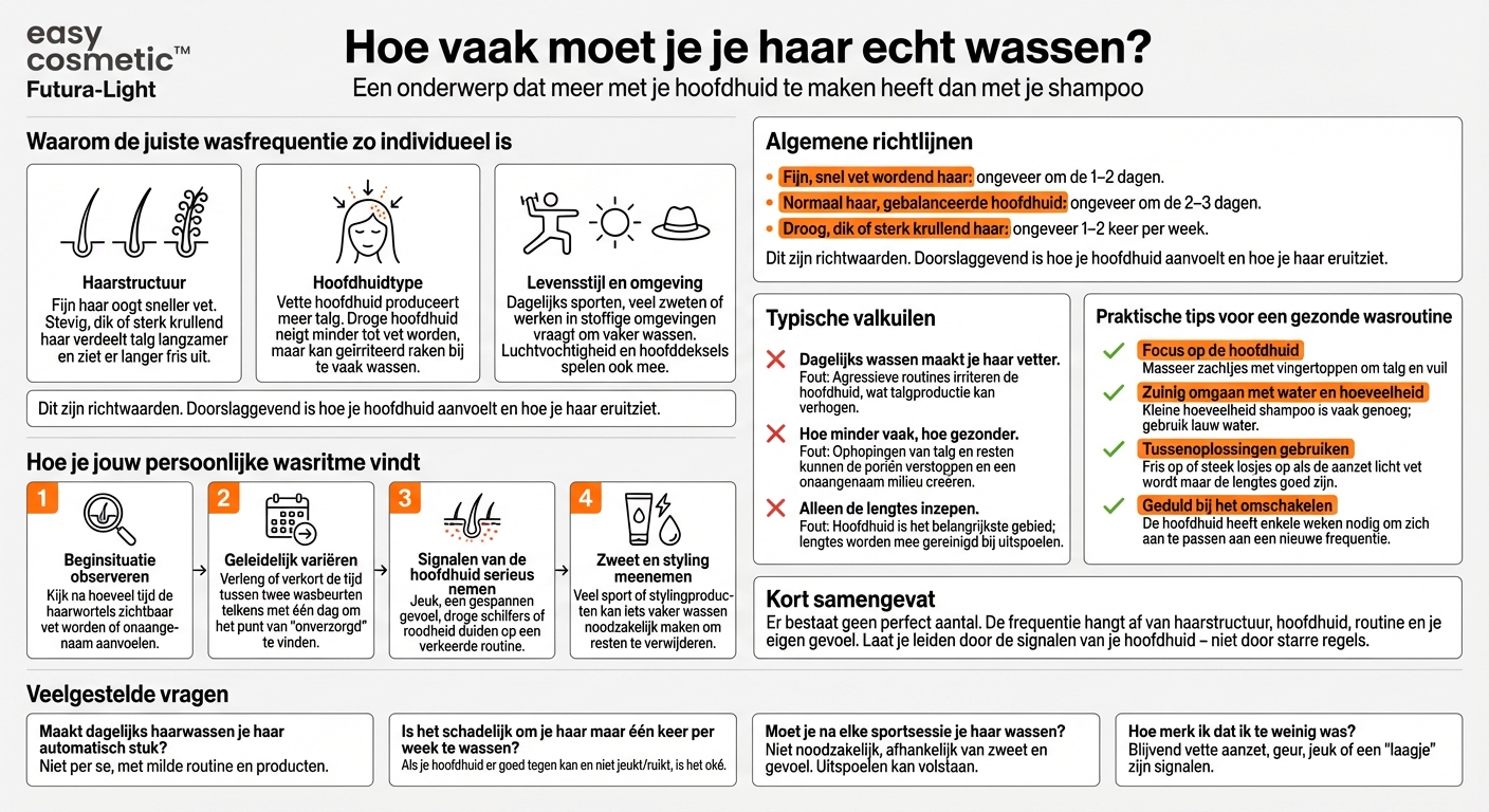 Hoe vaak moet je je haar eigenlijk wassen?