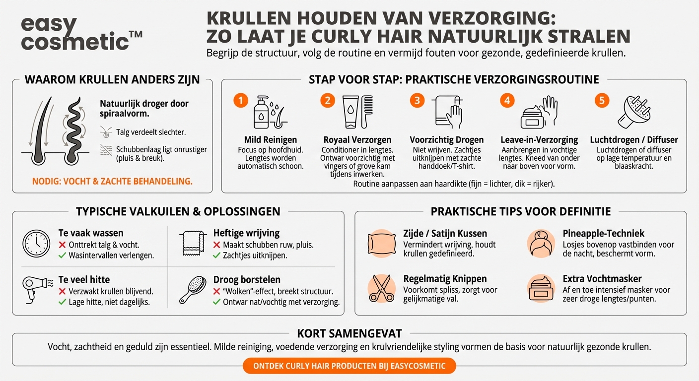 Hoe verzorg ik krullend of golvend haar op de juiste manier (Curly Hair)?