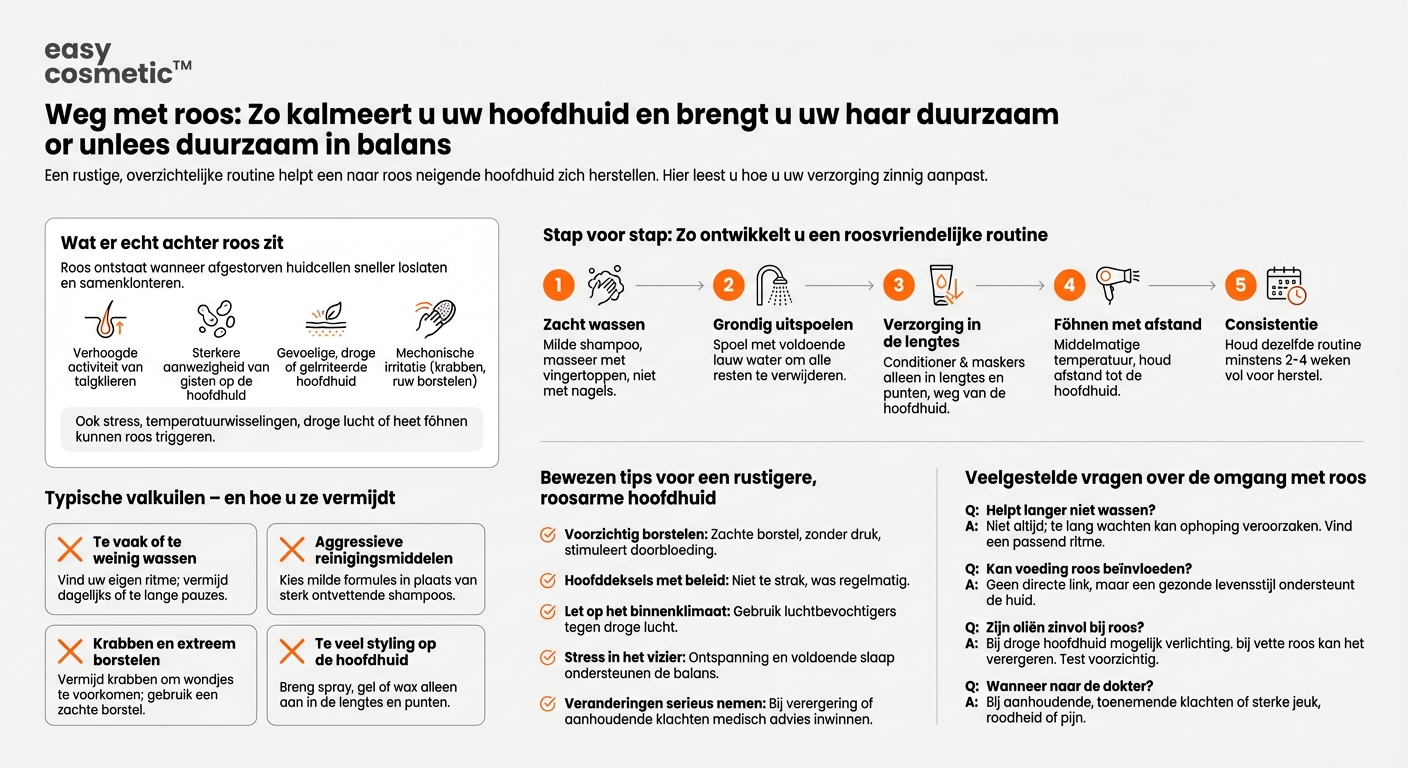 Hoe verzorg ik mijn hoofdhuid goed als ik snel last heb van roos?