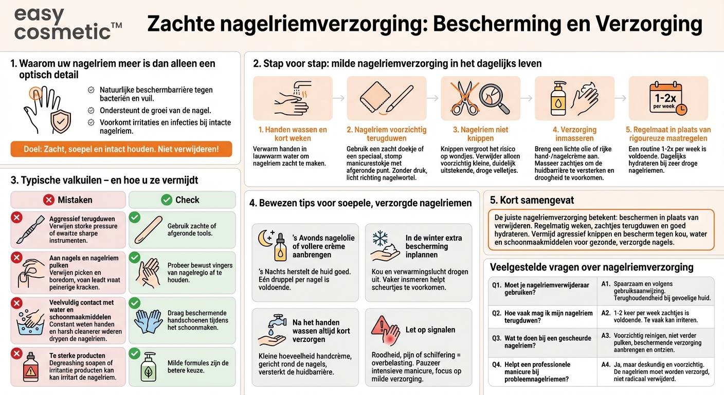 Hoe verzorg ik mijn nagelriemen goed zonder ze te beschadigen?