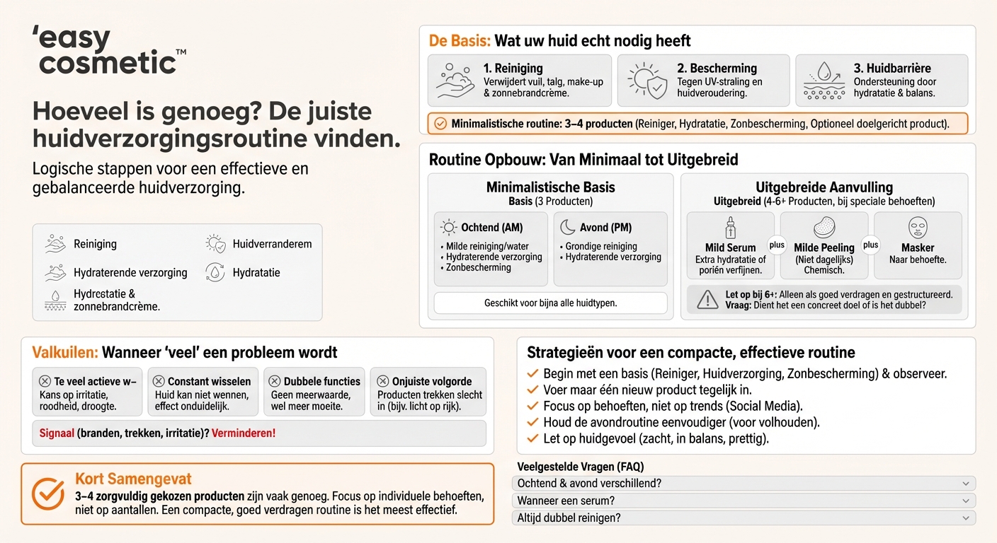 Hoeveel producten heb ik echt nodig in mijn huidverzorgingsroutine?