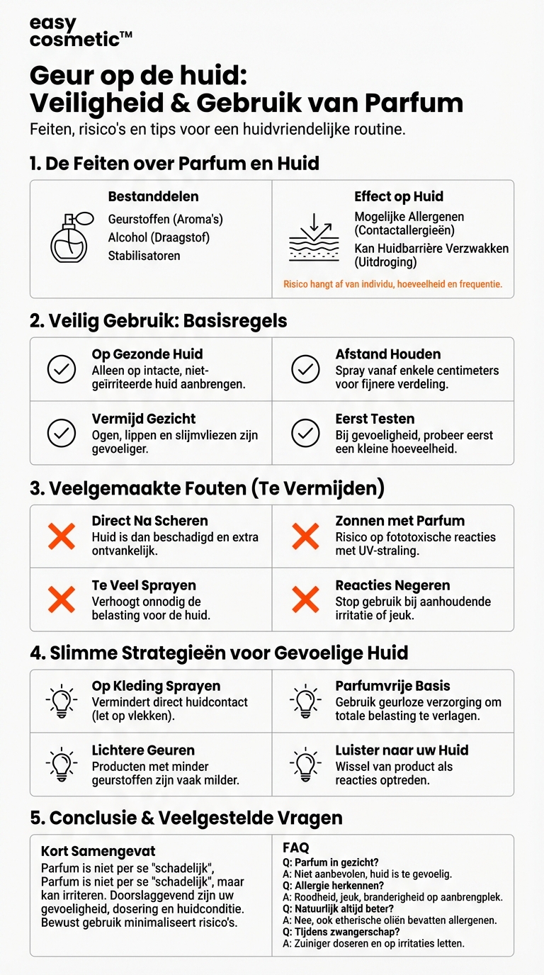 Is parfum schadelijk voor de huid of kan het allergieën veroorzaken?