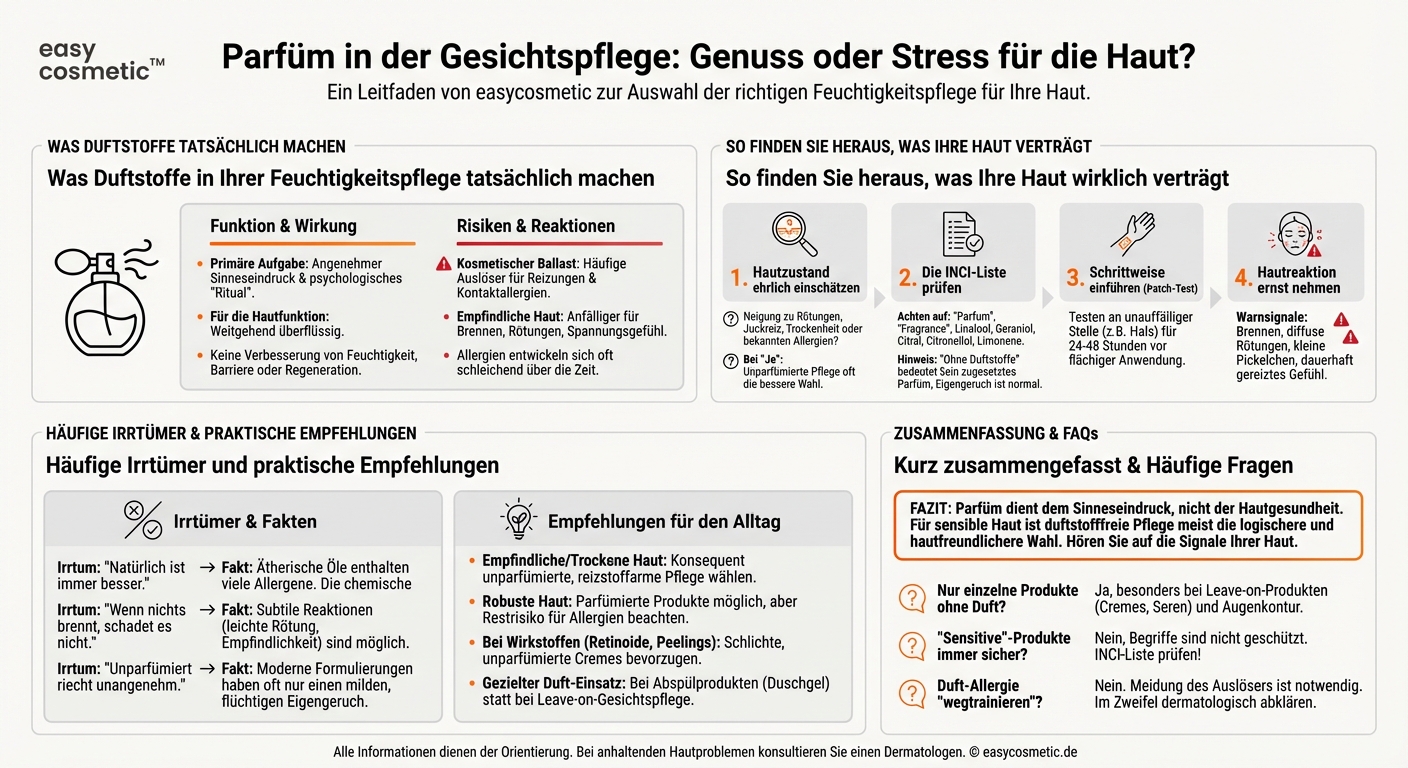 Ist eine parfümierte Feuchtigkeitspflege grundsätzlich schlechter für die Haut als eine unparfümierte?