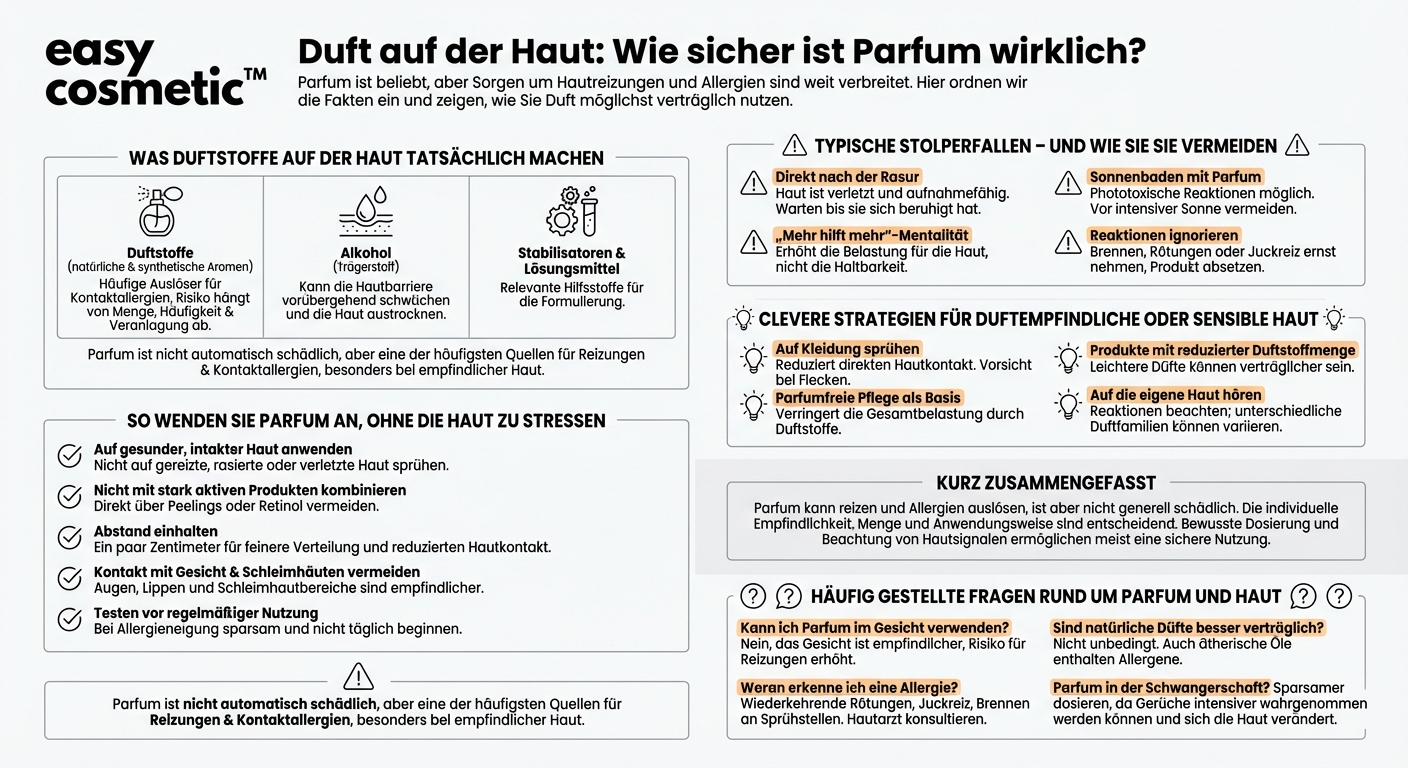 Ist Parfum schädlich für die Haut oder kann es Allergien auslösen?