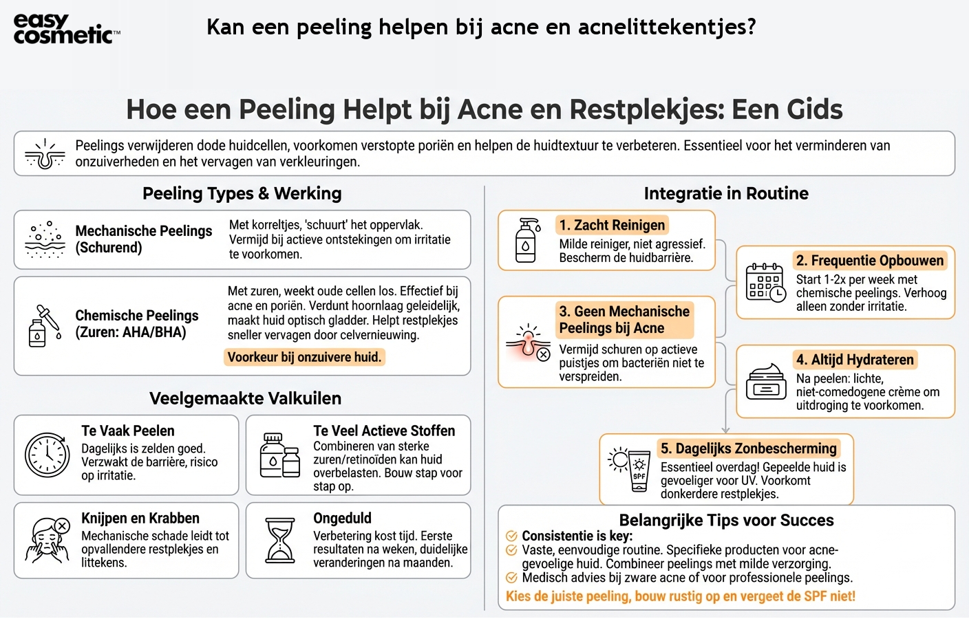 Kan een peeling helpen bij acne en acnelittekentjes?