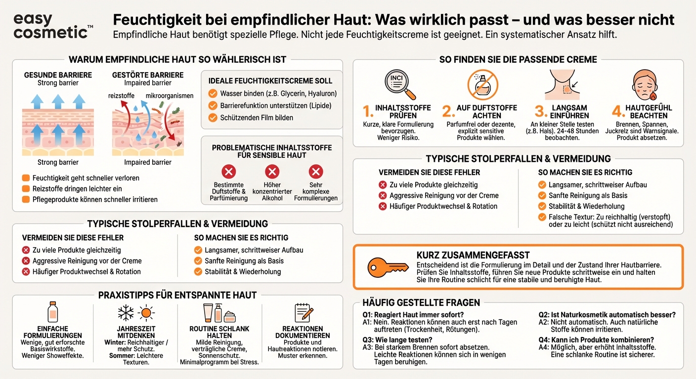 Kann ich bei empfindlicher Haut jede Feuchtigkeitscreme verwenden?