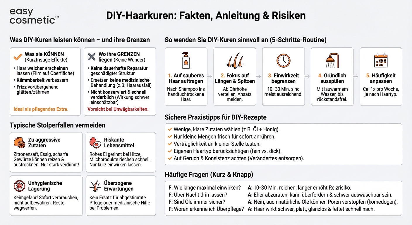 Kann ich Haarkuren auch selbst herstellen und worauf sollte ich bei DIY-Rezepten achten?
