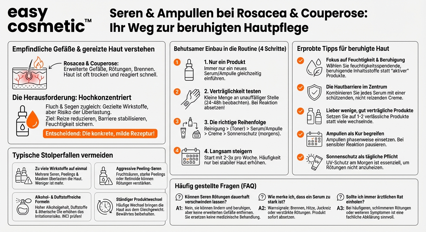 Kann ich Seren oder Ampullen bei Rosacea oder Couperose verwenden?