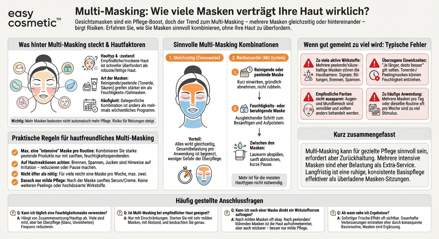 Kann man mehrere Masken nacheinander oder gleichzeitig anwenden (Multi-Masking)?