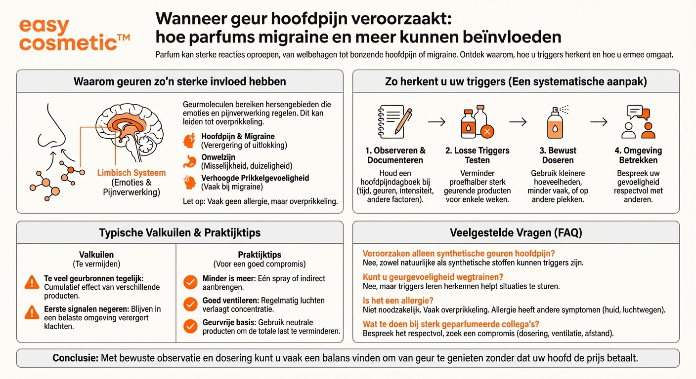 Kunnen parfums hoofdpijn of migraine veroorzaken?