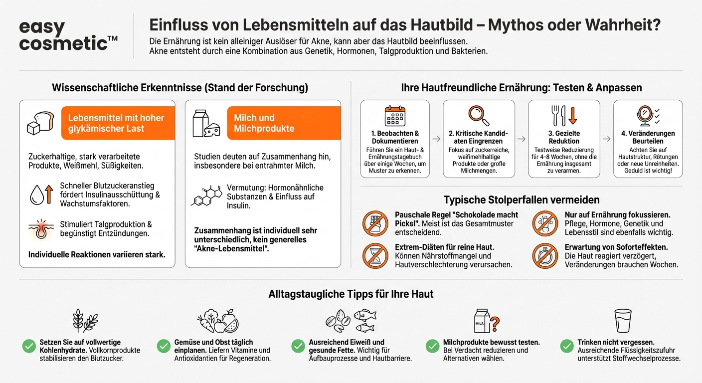 Machen bestimmte Lebensmittel wirklich schlechte Haut oder Akne?
