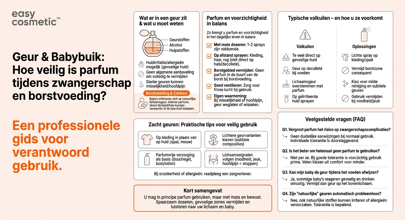 Mag je parfum gebruiken tijdens de zwangerschap of borstvoedingsperiode?