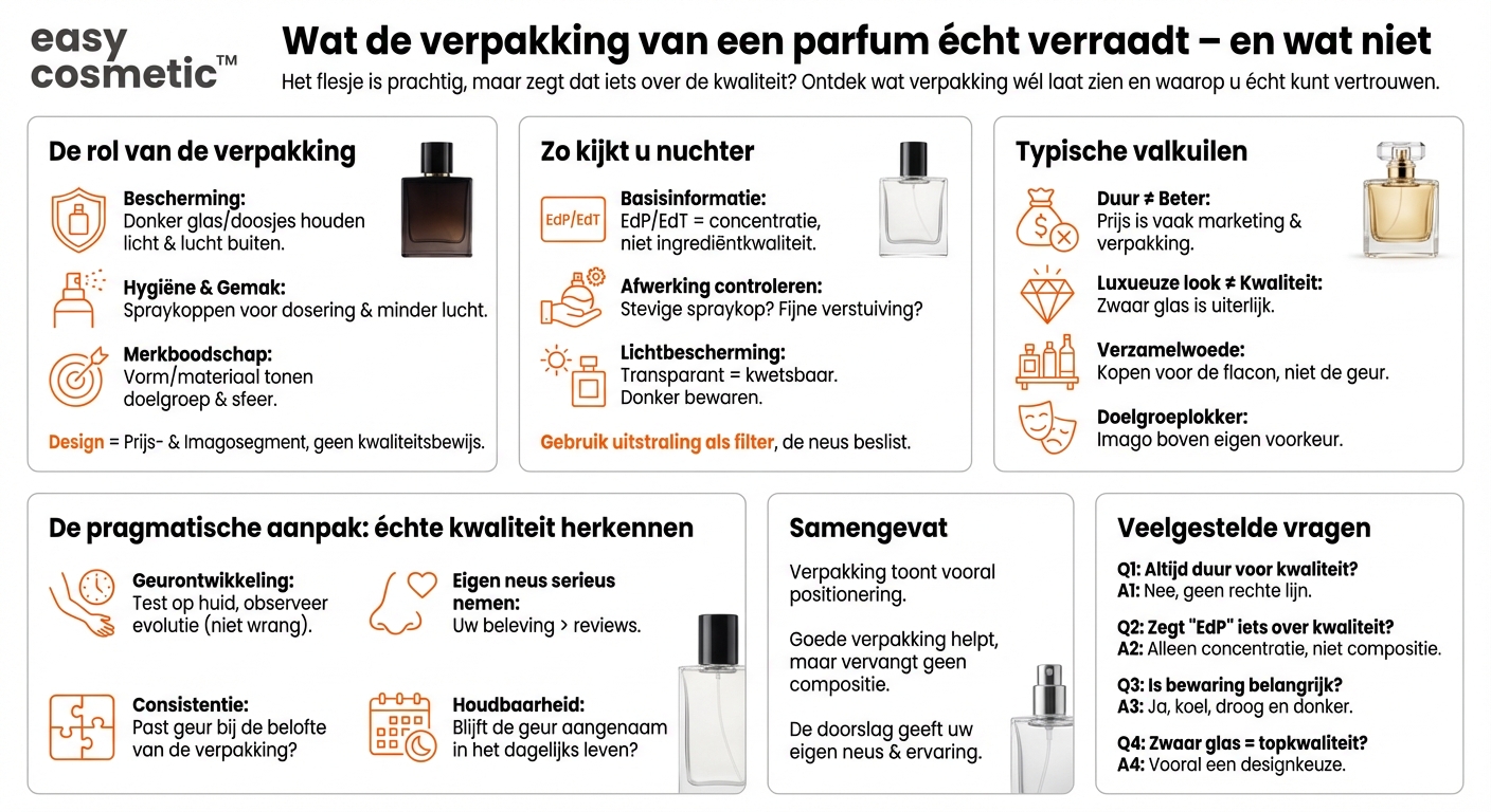 Reflecteert de verpakking van een parfum de daadwerkelijke kwaliteit van de geur of alleen de prijs?