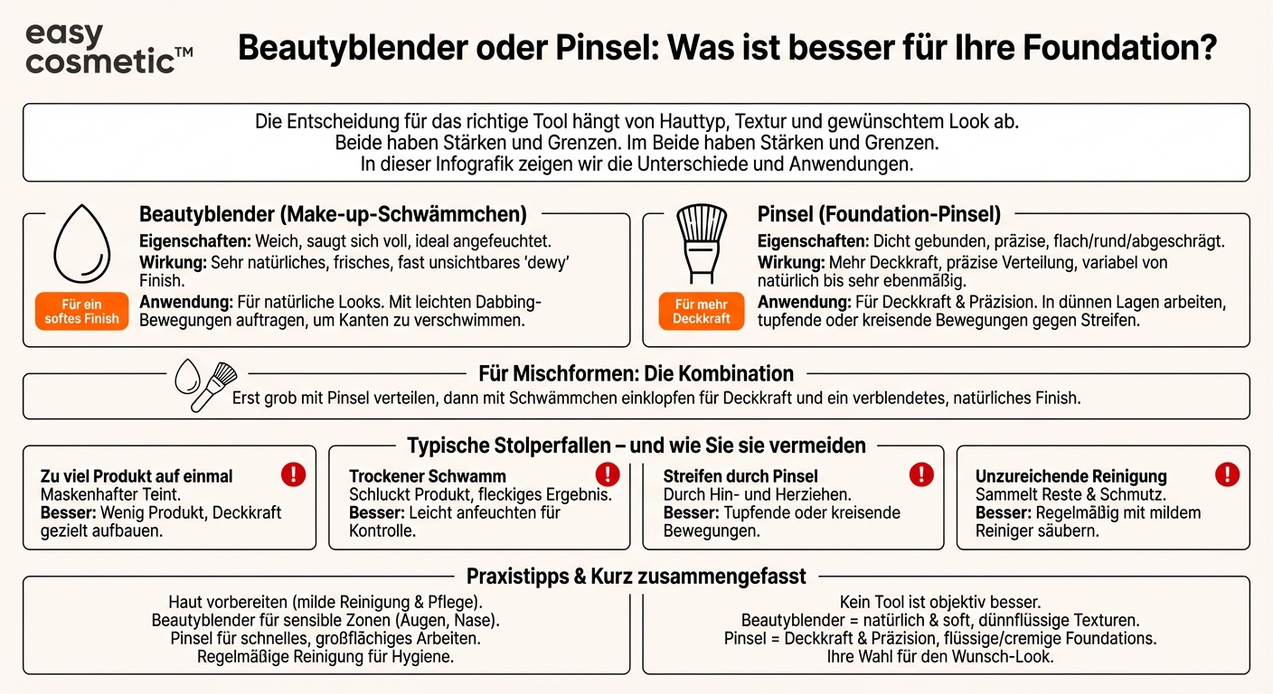 Sind Beautyblender besser als Pinsel für Foundation?
