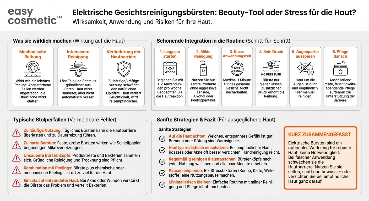 Sind elektrische Reinigungsbürsten sinnvoll oder schaden sie der Haut eher?