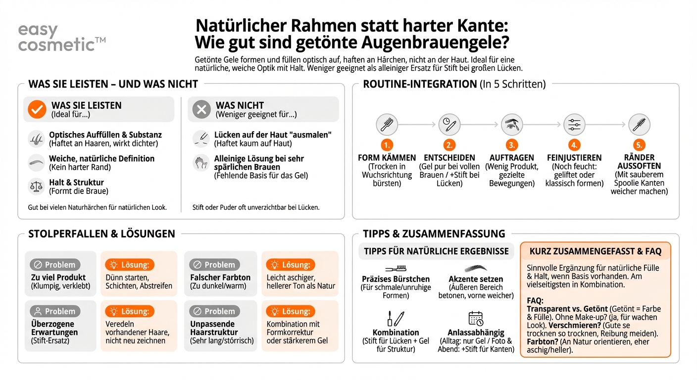 Sind getönte Augenbrauengele eine gute Alternative zum klassischen Nachzeichnen?