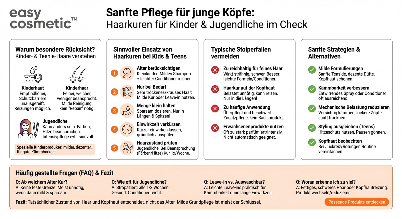 Sind Haarkuren für Kinder oder Jugendliche geeignet und gibt es spezielle Produkte für diese Altersgruppen?