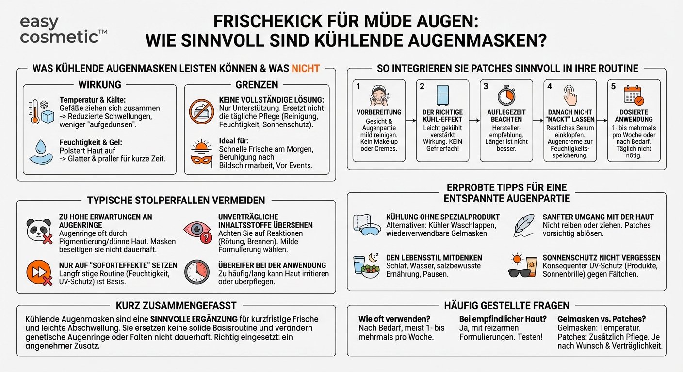 Sind kühlende Augenmasken oder Patches eine sinnvolle Ergänzung zur täglichen Augenpflege?