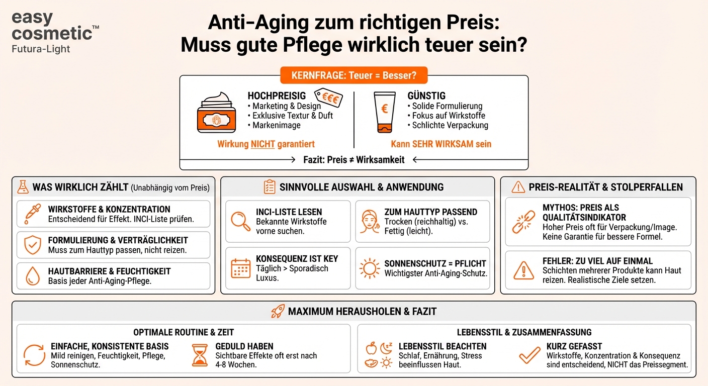 Sind teure Anti-Aging-Cremes wirklich wirksamer als günstigere Produkte?